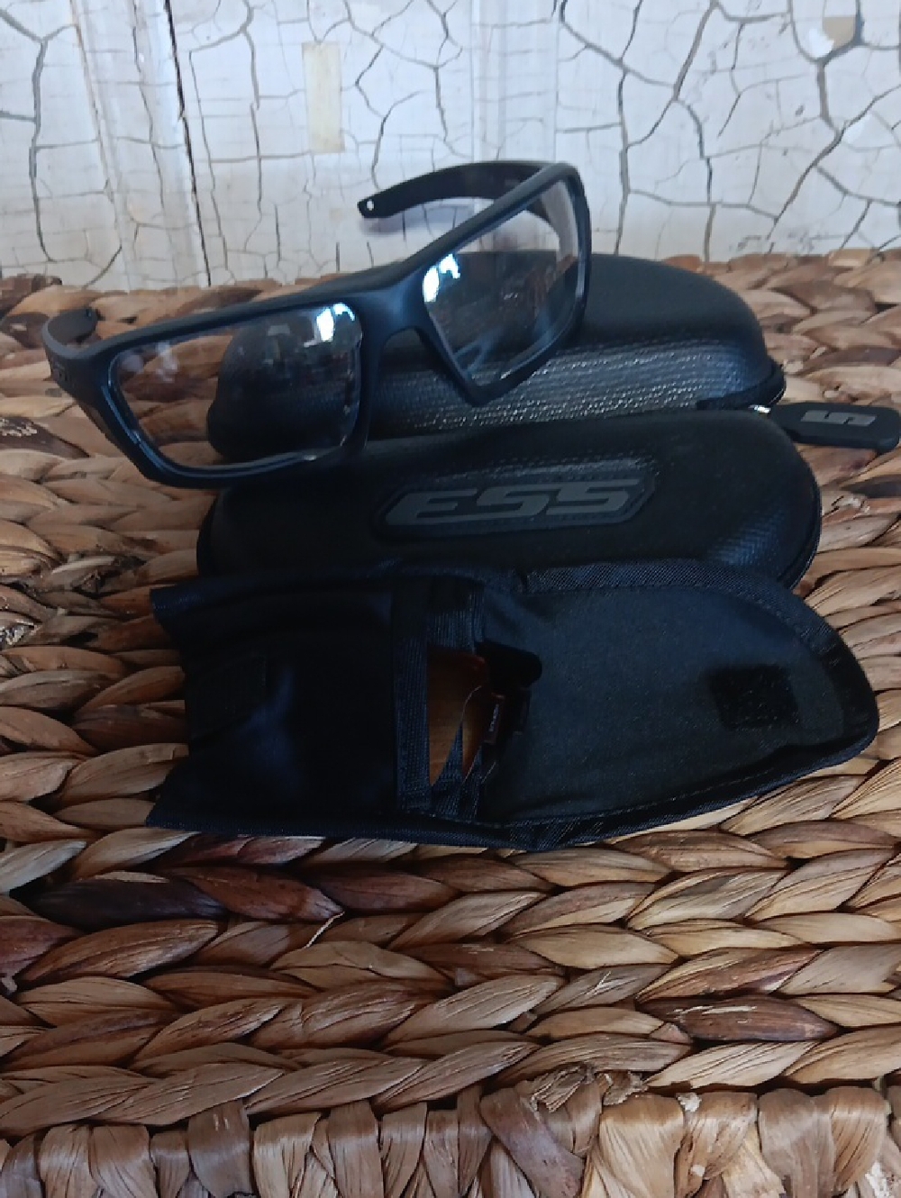 ESS Rollbar Black Tactical Sunglasses with Branded Case